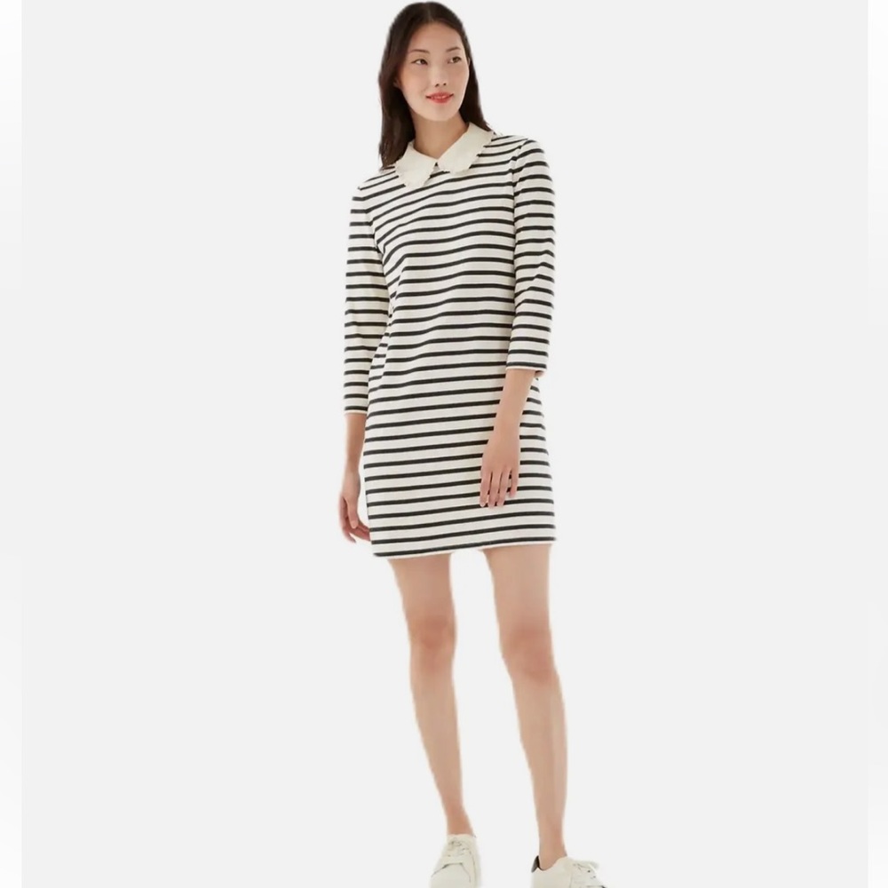 Kate Spade Poplin Collar Striped Tee Dress